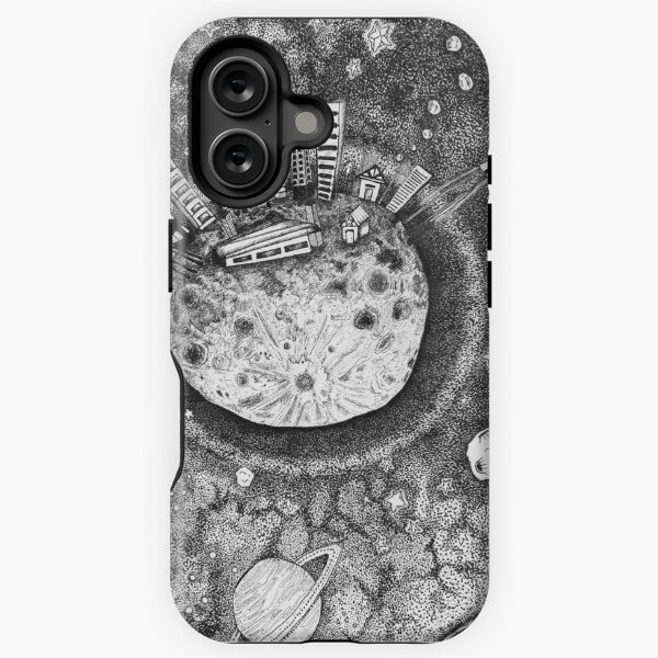 Vista previa del artículo con la obra «¿Quién está ahí en la luna?», diseñado y vendido por lunarbonesart.