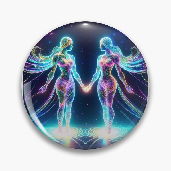 Item preview, Cosmic Duality: The Holographic Gemini designed and sold by HighestMind_888.