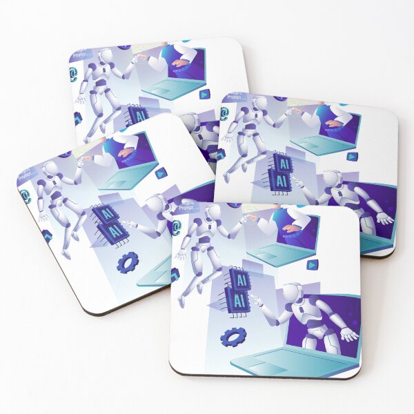 Item preview, Futuristic AI Collaboration & Innovation designed and sold by Mediatrix31.