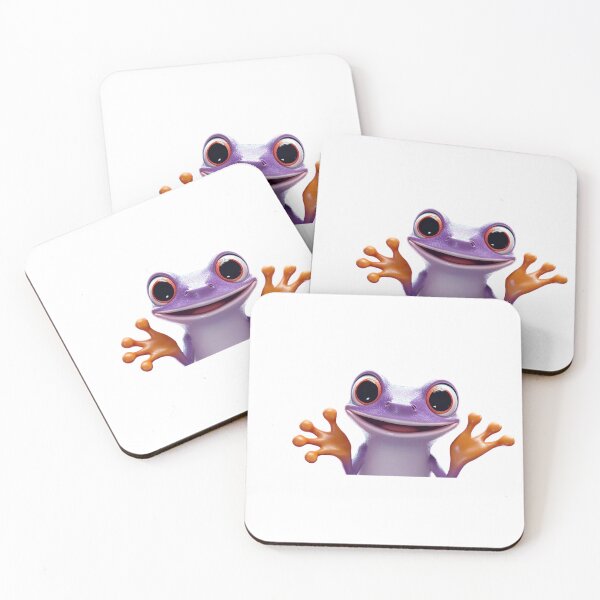 Item preview, Cute purple frog with big eyes designed and sold by MiraCleAI.