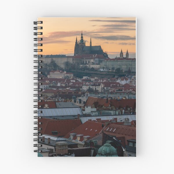 Item preview, View of Prague Old Town and Castle during sunset designed and sold by WorldScenery.
