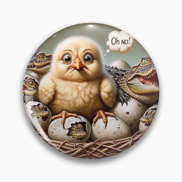 Item preview, Fluffy Chick in an Alligator Habitation designed and sold by m-y-A-I-A-R-T-.