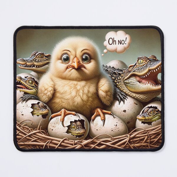 Item preview, Fluffy Chick in an Alligator Habitation designed and sold by M-Y-A-R-T-.