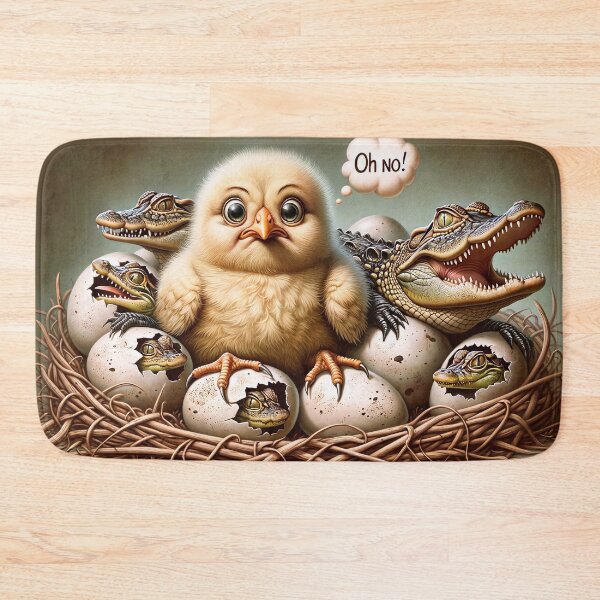 Item preview, Fluffy Chick in an Alligator Habitation designed and sold by m-y-A-I-A-R-T-.