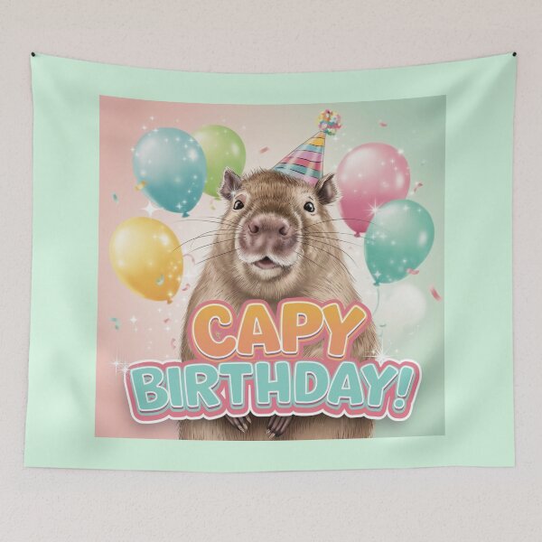 Item preview, Capy Birthday! designed and sold by Syrupulse.