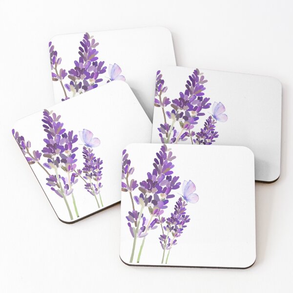 Item preview, Lavender flowers with a butterfly - Aesthetic designed and sold by mimiscreativity.