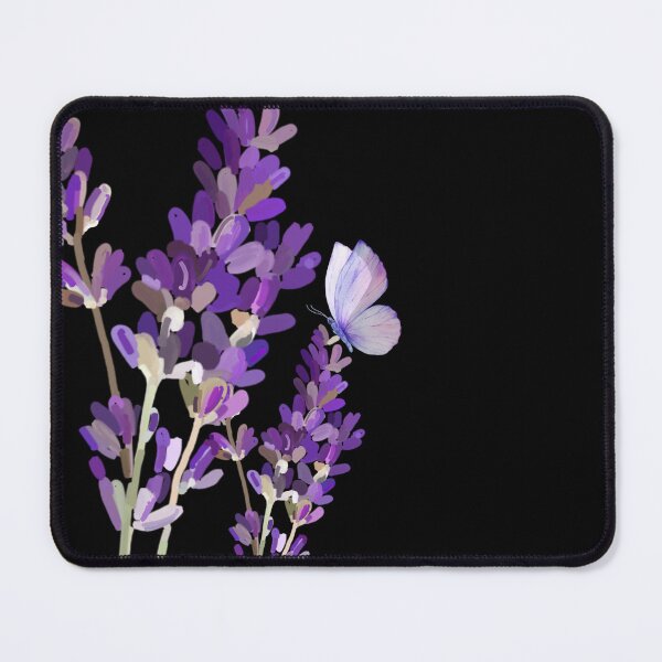 Item preview, Lavender flowers with a butterfly - Aesthetic designed and sold by mimiscreativity.