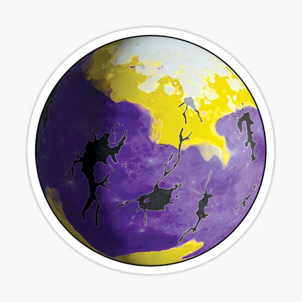 Item preview, Nonbinary Pride Planet designed and sold by SnapV.