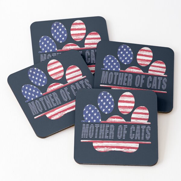 Item preview, Patriotic Cat Mom Star-Spangled Paw Art designed and sold by Zakrytos ★★★★★.