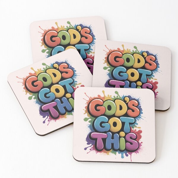 Item preview, God’s Got This Rom. 8:31 Bold Graffiti Jesus Quote Street Art designed and sold by  KnitLuv.
