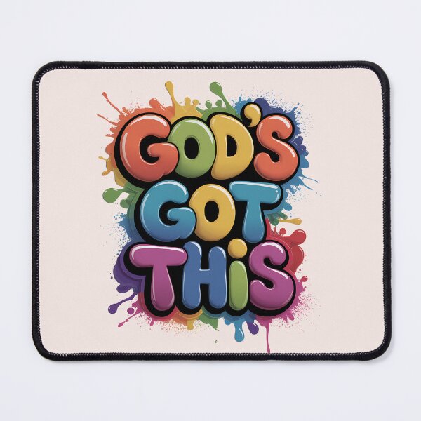 Item preview, God’s Got This Rom. 8:31 Bold Graffiti Jesus Quote Street Art designed and sold by  KnitLuv.