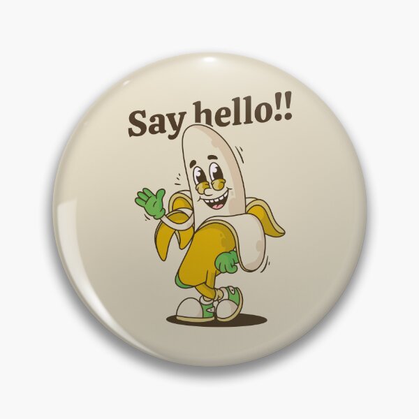 Item preview, Say hello banana mascot character designed and sold by adipra.