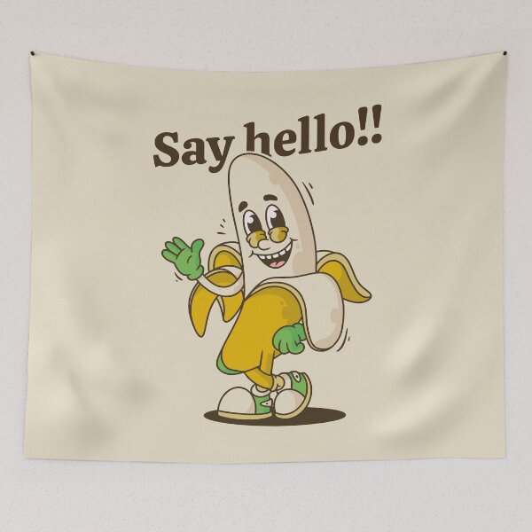 Item preview, Say hello banana mascot character designed and sold by adipra.