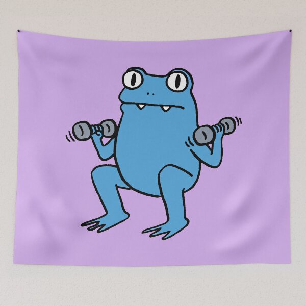 Item preview, Frog Dumbbell Workout designed and sold by zzz888.