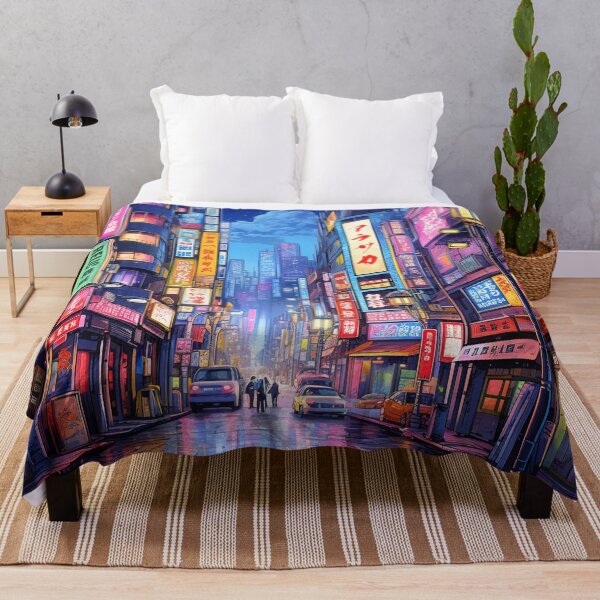 Item preview, Cyberpunk Japan Street at Night designed and sold by Takeda-art.