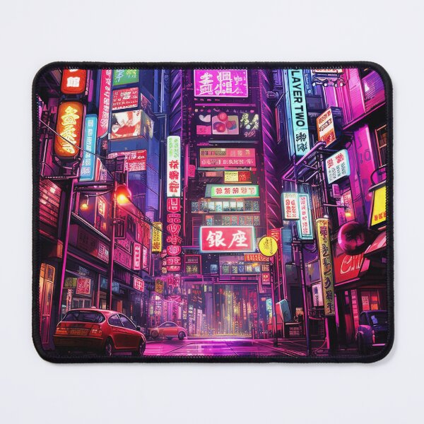 Item preview, Cyberpunk Tokyo Street at Night designed and sold by Takeda-art.