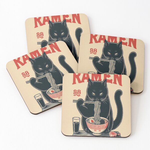 Item preview, Ramen cat poster designed and sold by Creativnani.