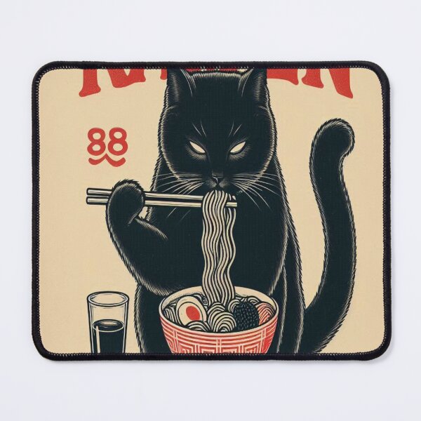 Item preview, Ramen cat poster designed and sold by Creativnani.