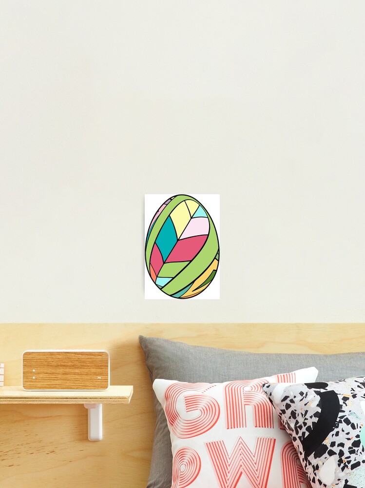 Thumbnail 2 of 3, Photographic Print, Easter egg V2 - Pattern designed and sold by RWT-Design.