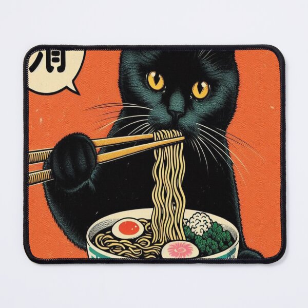 Item preview, Black Cat Ramen designed and sold by Creativnani.