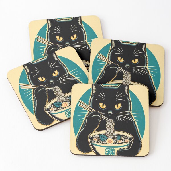 Item preview, Black Cat Ramen designed and sold by Creativnani.