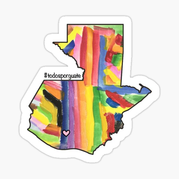 Todos Por Guatemala (All for Guatemala) Map Sticker
