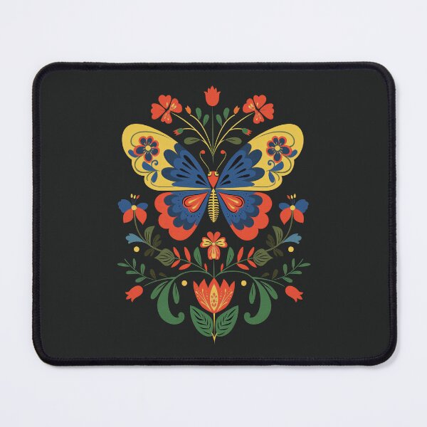 Item preview, Hungarian Folk Flowers With Butterfly Design designed and sold by xiao xuans.