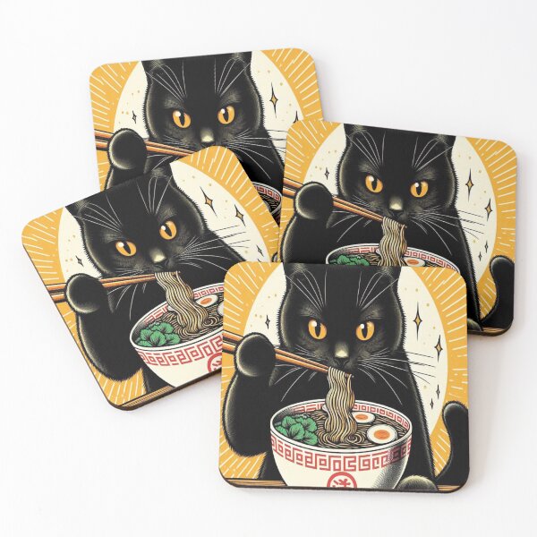 Item preview, Black Cat Ramen designed and sold by Creativnani.