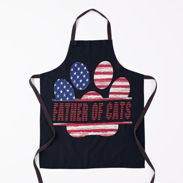Item preview, Patriotic Cat Dad Star-Pawed Art Print designed and sold by Zakrytos ★★★★★.