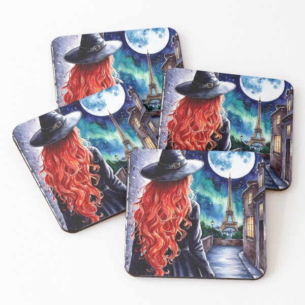 Item preview, redhair Witch in Paris Tour Eiffel designed and sold by Silvia Galliani.