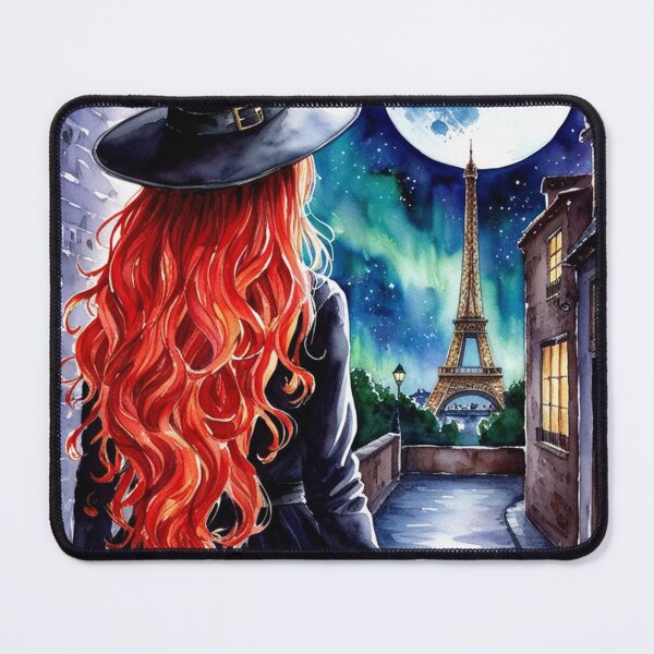 Item preview, redhair Witch in Paris Tour Eiffel designed and sold by Silvia Galliani.