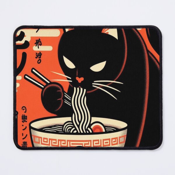 Item preview, Black Cat Ramen designed and sold by Creativnani.