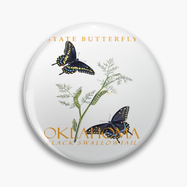 Item preview, Oklahoma Territory Butterfly The Black Swallowtail designed and sold by taiche.