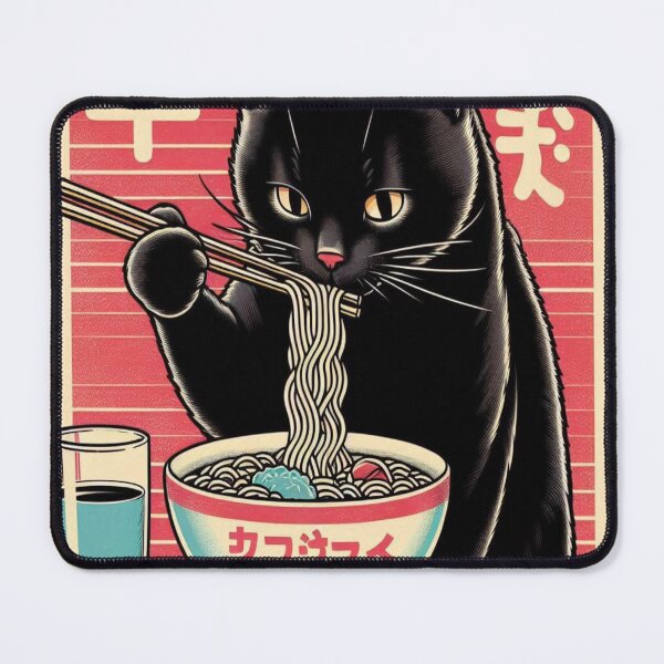 Item preview, Black Cat Ramen designed and sold by Creativnani.