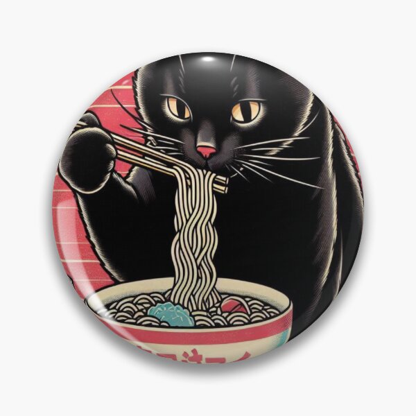 Item preview, Black Cat Ramen designed and sold by Creativnani.