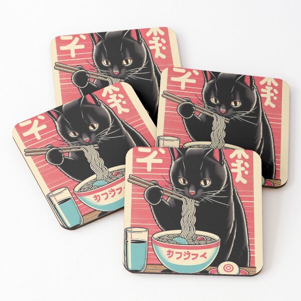 Item preview, Black Cat Ramen designed and sold by Creativnani.