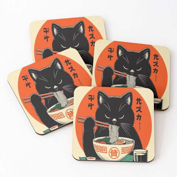 Item preview, Black Cat Ramen designed and sold by Creativnani.
