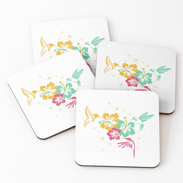 Item preview, Bright Hummingbird Hibiscus Flowers And Sparkle designed and sold by StoneybrokeM.