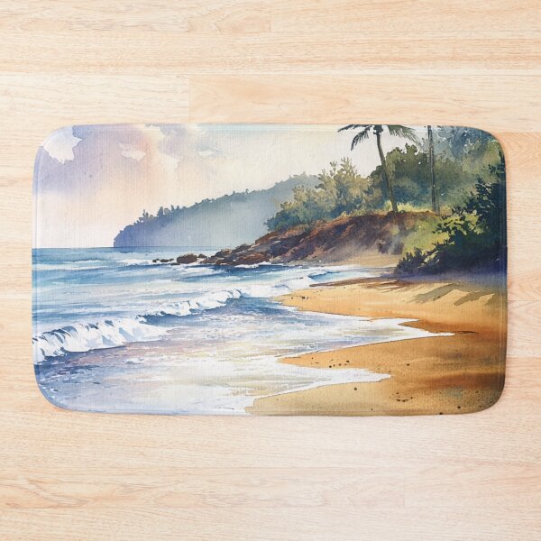 Item preview, Peaceful Watercolour Beach Scene designed and sold by Pure_Art.