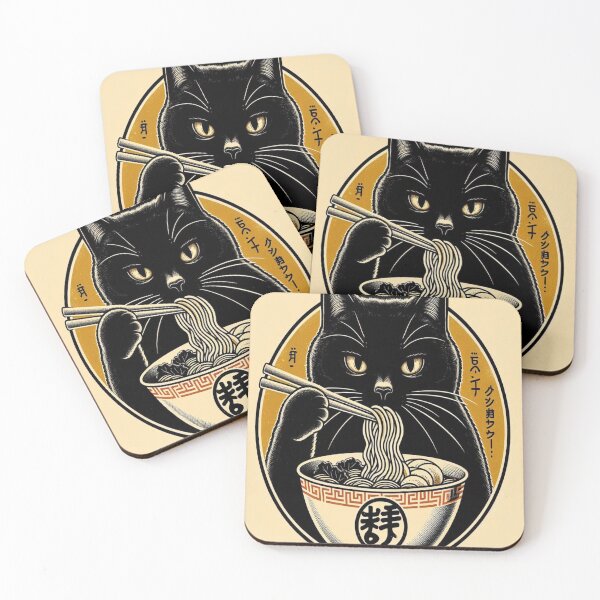 Item preview, Black Cat Ramen designed and sold by Creativnani.