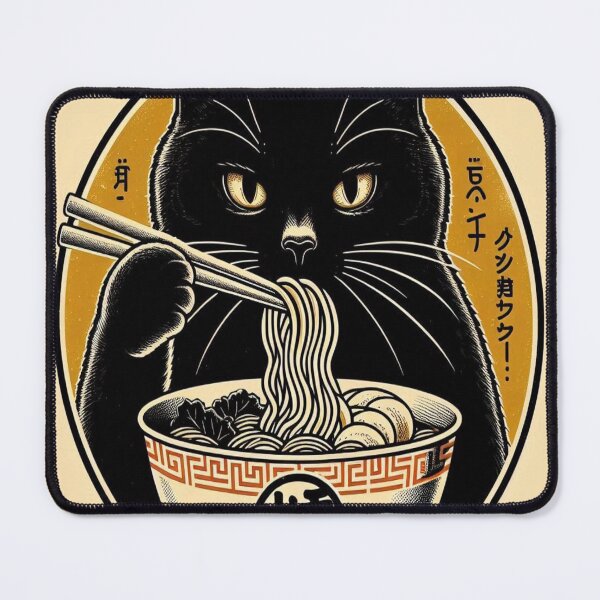 Item preview, Black Cat Ramen designed and sold by Creativnani.
