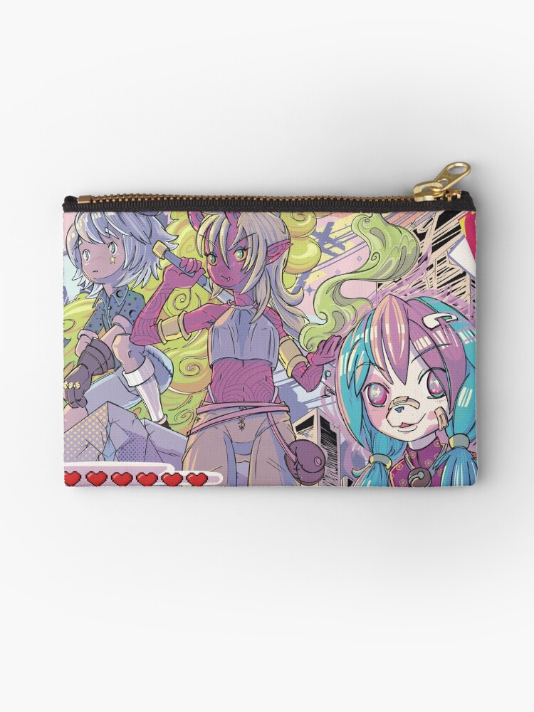 Thumbnail 1 of 4, Zipper Pouch, Attack squad! designed and sold by gorogoroartsy.