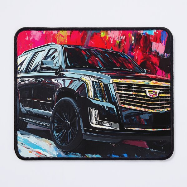 Item preview, "Stealth Black Cadillac Escalade – Digital Pop Art Print" VI designed and sold by AutoPopStudio.