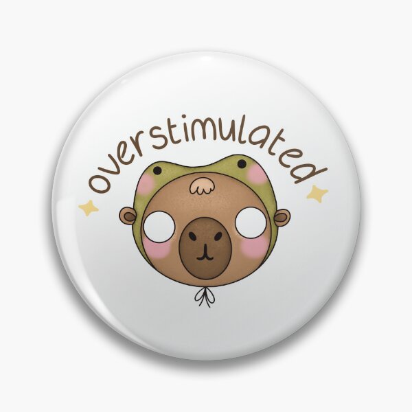 Item preview, Overstimulated Capibara designed and sold by uncomfycherry.