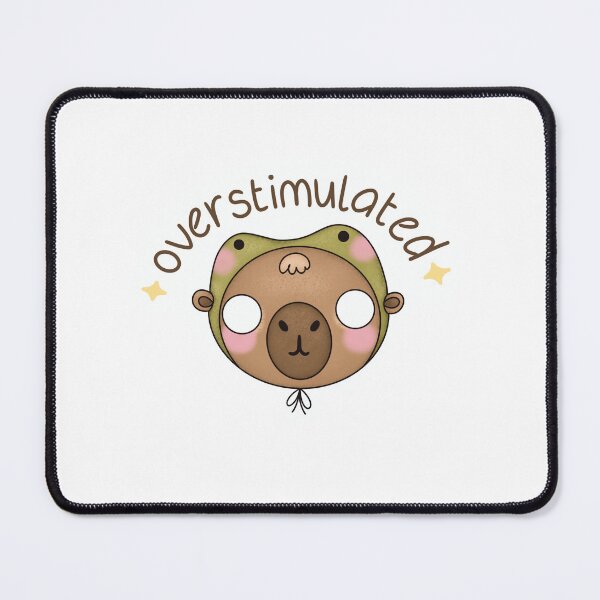 Item preview, Overstimulated Capibara designed and sold by uncomfycherry.