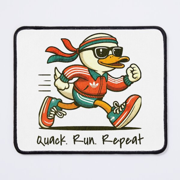 Item preview, Funny Duck Sport Wear Retro Style designed and sold by Panda Creative Studio.