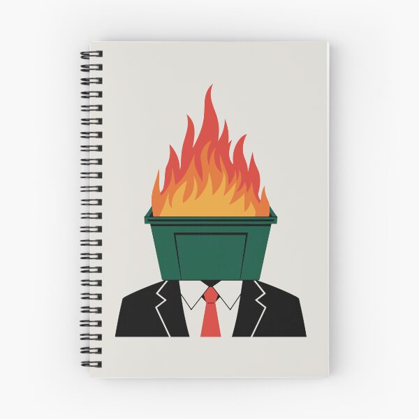 Item preview, Burning Business Man is a Dumpster Fire designed and sold by SubtleSplit.