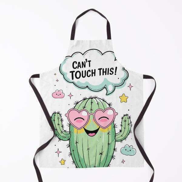 Item preview, Happy Cactus with Funny Quote - Can’t Touch This designed and sold by SolaoLab.