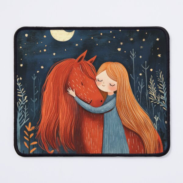 Item preview, Little girl with horse illustration designed and sold by Julia Shepeleva.