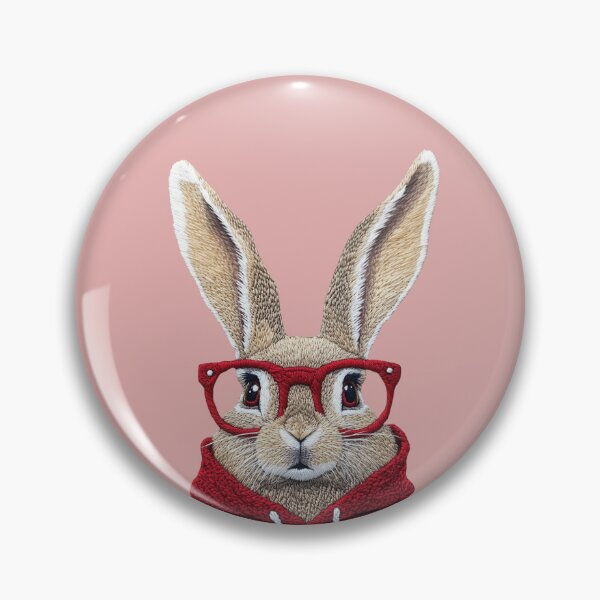 Item preview, Cool Hipster Bunny in Red Hoodie and Glasses designed and sold by KorArtStudio.
